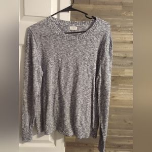 Navy and white light sweater